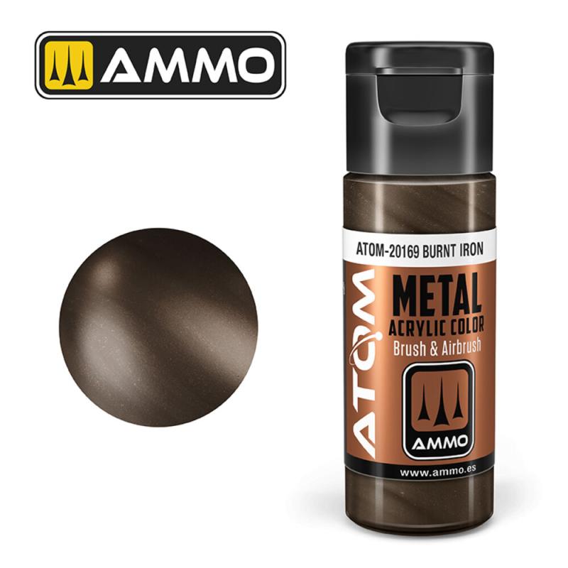 ATOM METALLIC Burnt Iron von AMMO by MIG Jimenez