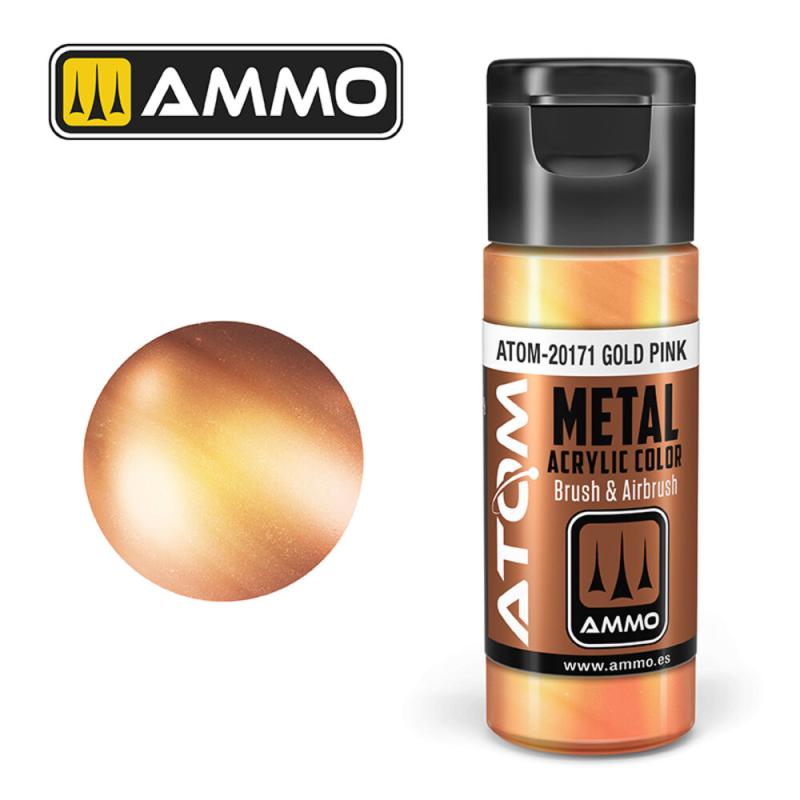 ATOM METALLIC Gold Pink von AMMO by MIG Jimenez