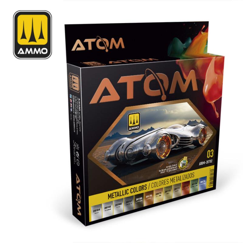 ATOM-Metallic Colors von AMMO by MIG Jimenez