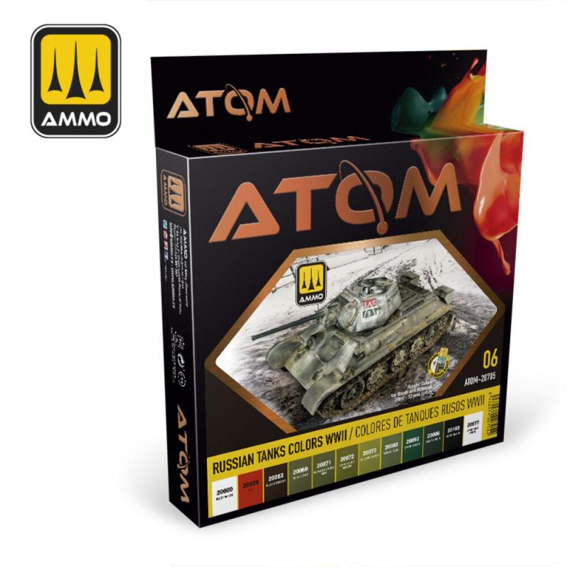 ATOM-Russian Tank Colors WWII von AMMO by MIG Jimenez