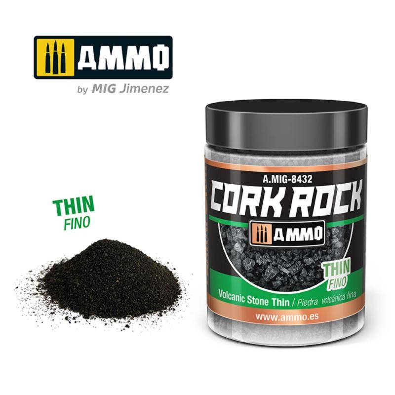 CREATE CORK Volcanic Rock Thin (Jar 100mL) von AMMO by MIG Jimenez