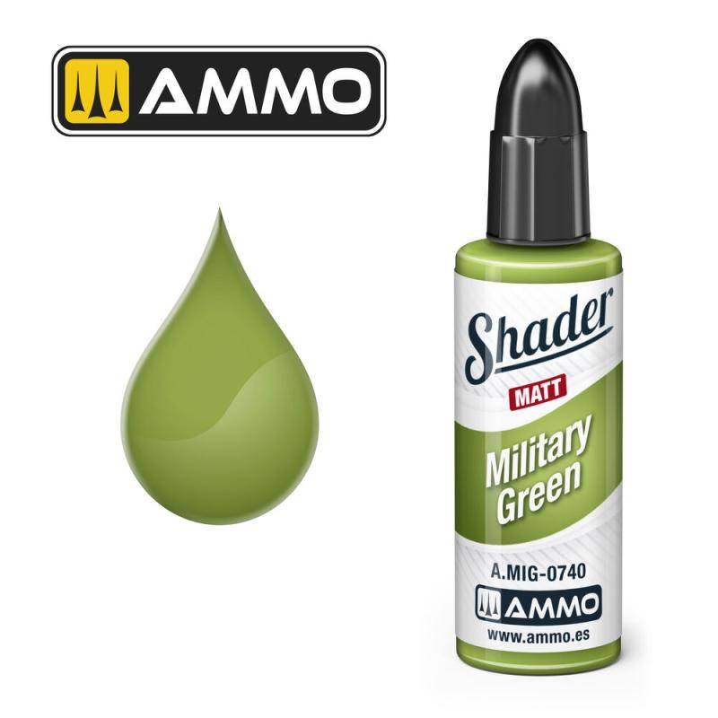 MATT SHADER Military Green von AMMO by MIG Jimenez