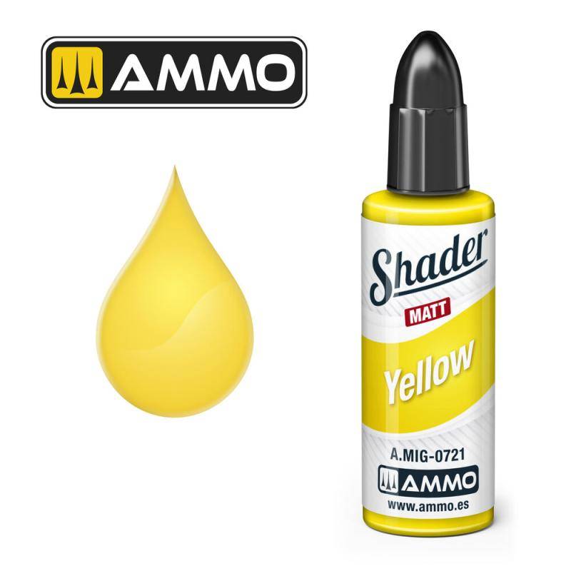 MATT SHADER Yellow von AMMO by MIG Jimenez
