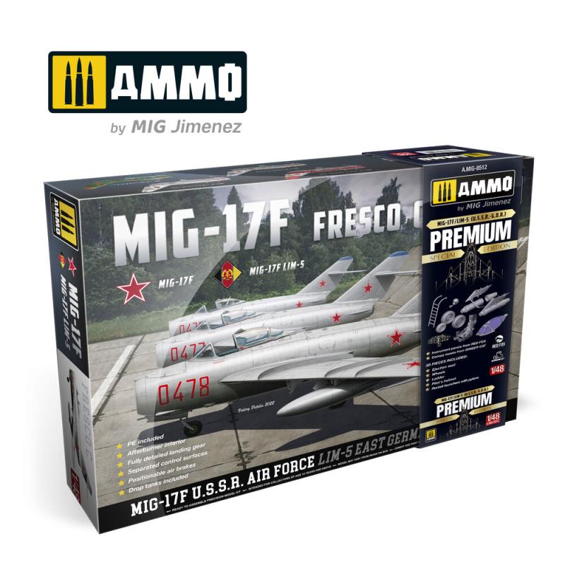 MIG-17F / Lim-5, U.S.S.R. - G.D.R. Premium Edition MIG-17F / Lim-5, U.S.S.R. - G.D.R. Premium Edition von AMMO by MIG Jimenez
