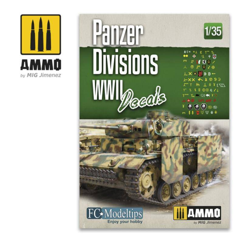 Panzer Divisions WWII Decals von AMMO by MIG Jimenez