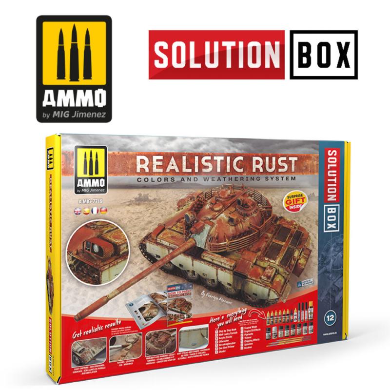 SOLUTION BOX 12 - Realistic Rust von AMMO by MIG Jimenez