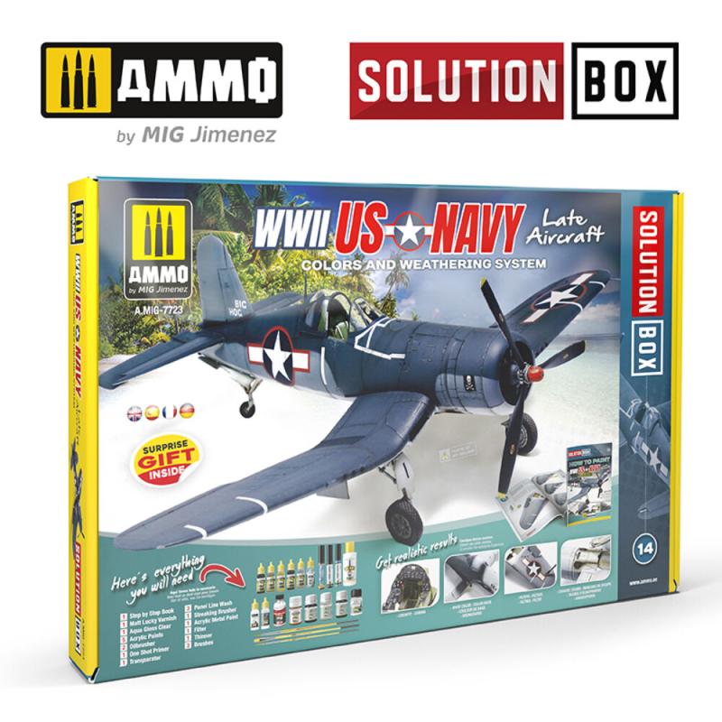 SOLUTION BOX 14 - US Navy WWII Late von AMMO by MIG Jimenez