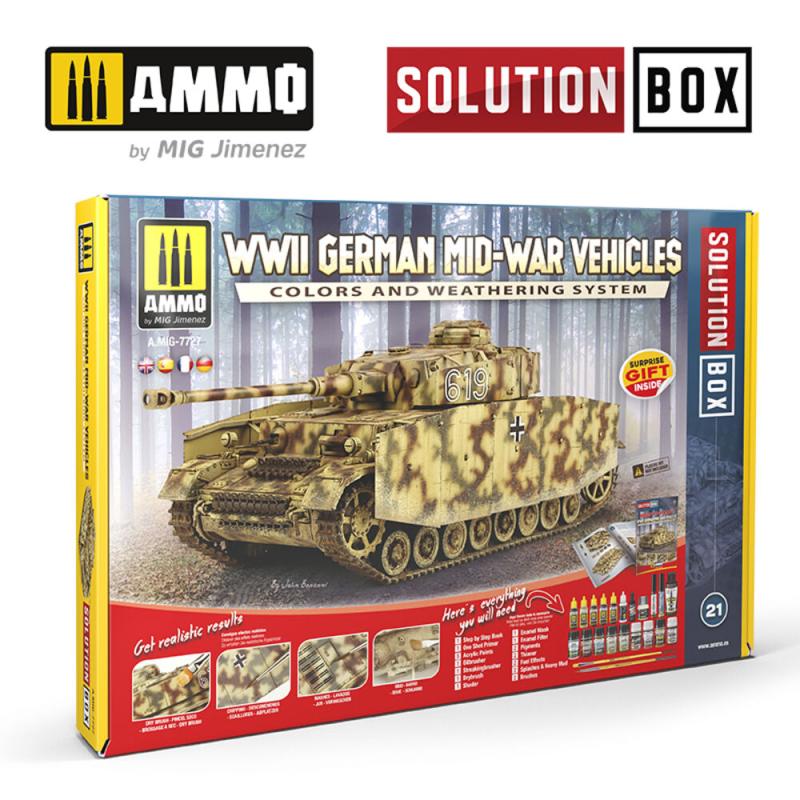 SOLUTION BOX 19 â WWII German Mid-War Vehicles von AMMO by MIG Jimenez