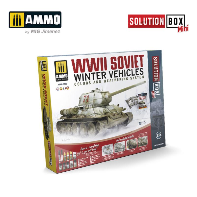 SOLUTION BOX  MINI 20 - How to paint WWII Soviet Winter Vehicles von AMMO by MIG Jimenez