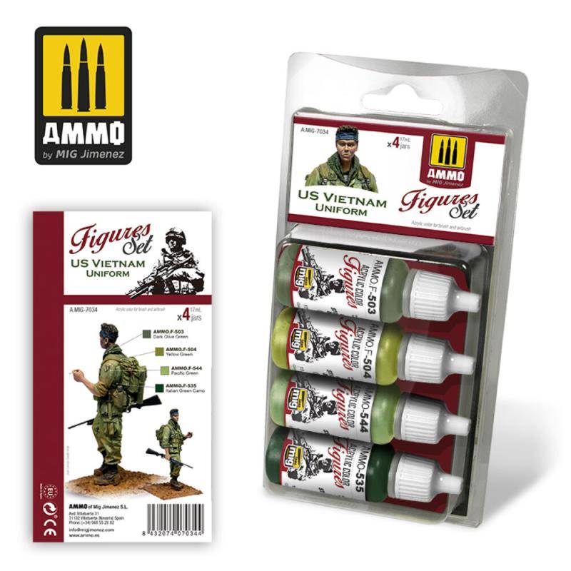 US Vietnam Uniform Figures Set von AMMO by MIG Jimenez