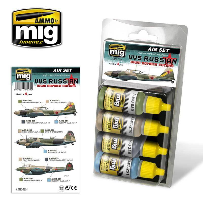 VVS Russian WWII Bomber Colors von AMMO by MIG Jimenez