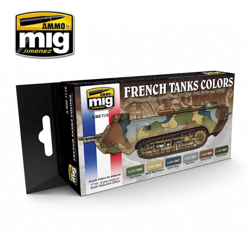 WWI & WWII French Tanks Colors von AMMO by MIG Jimenez