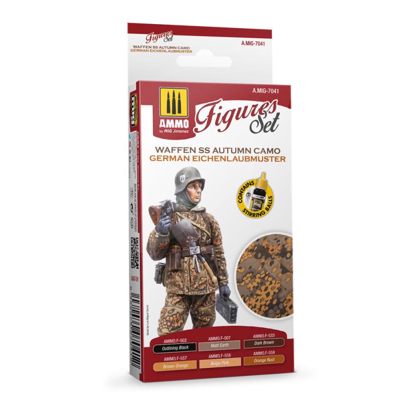 Waffen SS Autumn Camo. German Einchenlaubmuster Figures Set von AMMO by MIG Jimenez