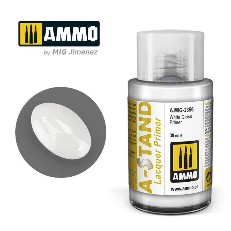 White Gloss Primeer - A-Stand von AMMO by MIG Jimenez
