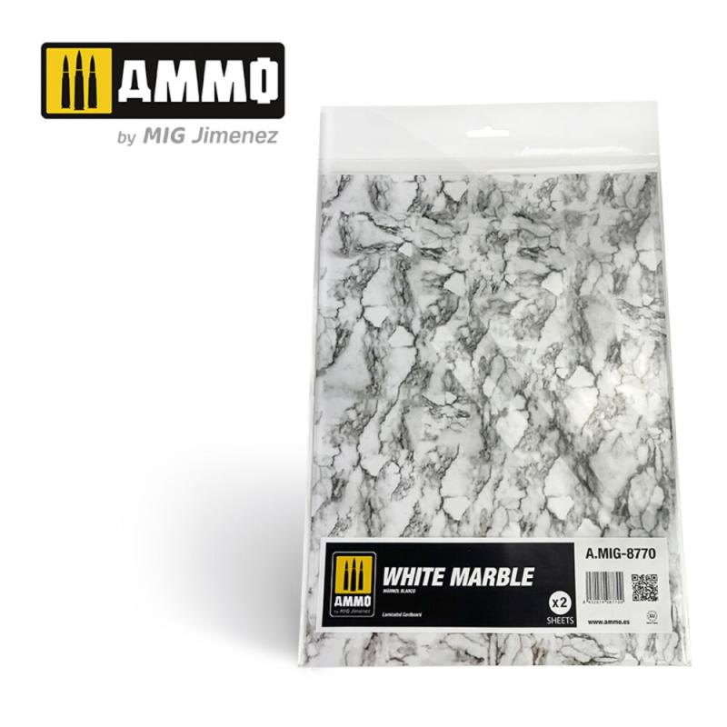 White Marble. Sheet of Marble - 2 pcs von AMMO by MIG Jimenez