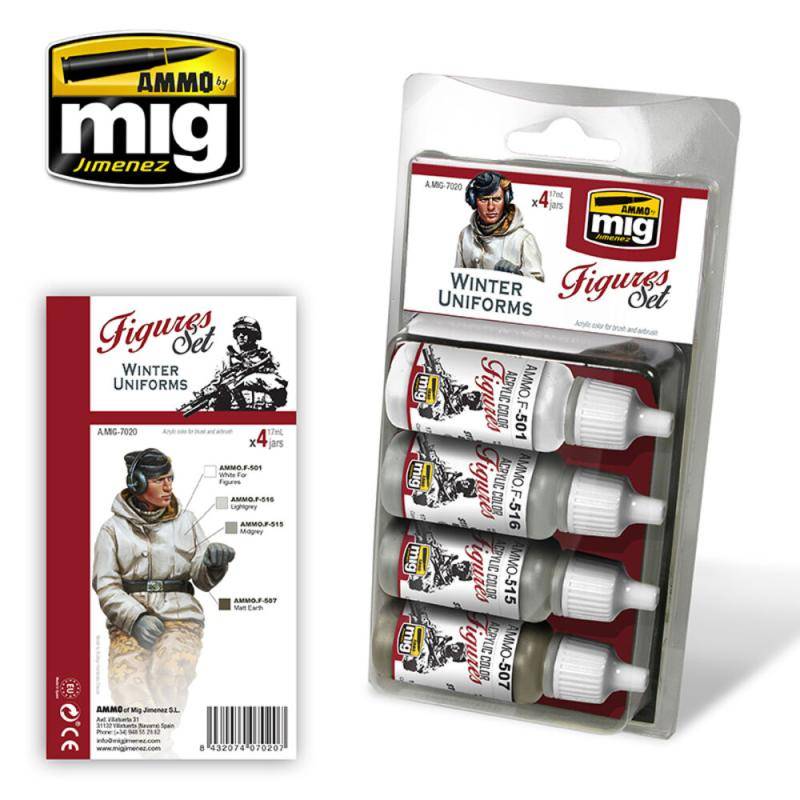 Winter Uniforms Figures Set von AMMO by MIG Jimenez