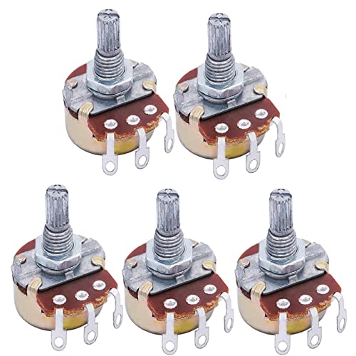 10 Stücke WH138 Singleturn Potentiometer 5 Karat/10 Karat/20 Karat/22 Karat/50 Karat/100 Karat/250 Karat/500 Karat Ohm Variable Widerstände Rotary Carbon Film Taper Schalter AMNzOgOdL (Size : 500K Oh von AMNOOL