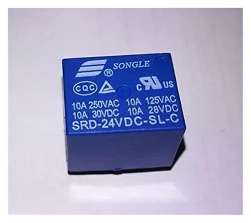 10 Teile/los 24 V DC Leistungsrelais T73-24V SRD-24VDC-SL-C KHzIgRdY von AMNOOL