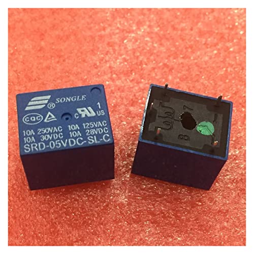 100 Teile/los 5V DC Power Relais SRD-5VDC-SL-C SRD-5V-SL-C PCB Typ KHzIgRdY von AMNOOL