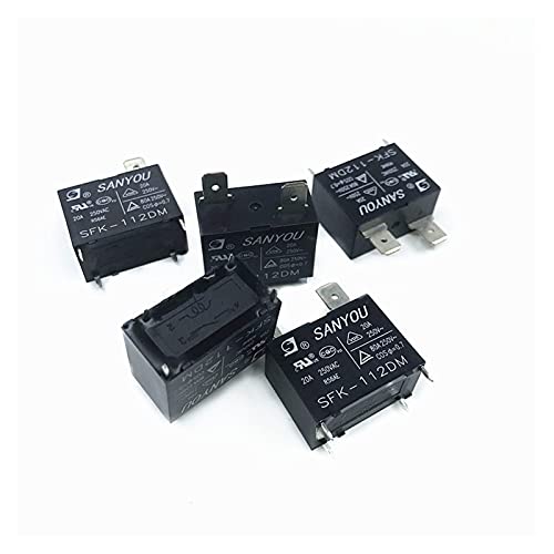5-50 Stück Relais SFK-112DM Klimaanlage Relais Leistungsrelais SFK 112DM 12VDC 20A 250VAC 4 Pins KHzIgRdY (Color : 5pcs Sfk-112dm) von AMNOOL