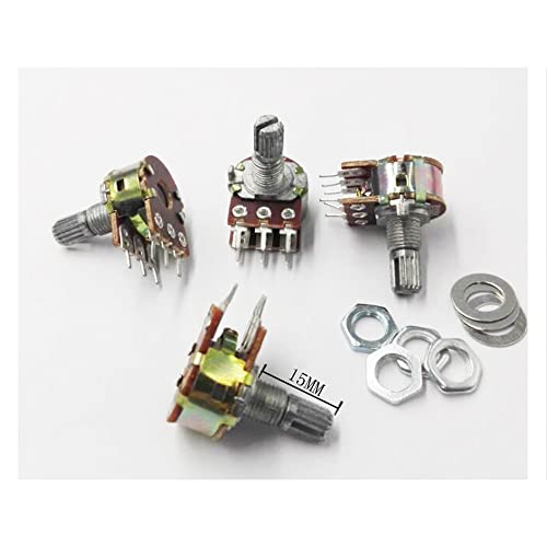 5 PCS WH148 1K B1K 6 Fuß 6 Pin Welle WH148 Verstärker Dual Stereo Potentiometer AMNzOgOdL von AMNOOL