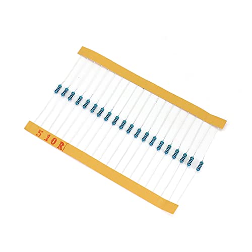 600 Stück 1/4 W 10 Ohm – 1 M Metallschichtwiderstände, 30 Werte, 1 Prozent Sortimentskit AMNzOgOdL von AMNOOL