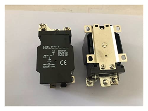 JQX-68F 1Z 80A Hochleistungsrelais elektromagnetisches Relais DC12V DC24V KHzIgRdY (Color : Onecolor) von AMNOOL