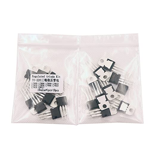 L7805 L7806 L7809 L7812 L7815 L7824 L7905 L7912 L7915 LM317T Transistor Sortiment Kit 10 wert*1 PCS 10 PCS Spannungsregler KHzIgRdY von AMNOOL