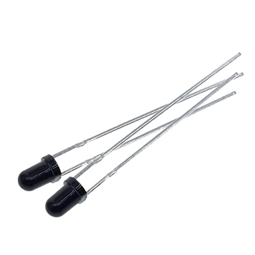 LED-Dioden 10 Paar F3 3 mm 940 nm LEDs Infrarot-Sender und IR-Empfänger-Dioden, jeweils 5 Stück Infrarot-zu-Röhren-Dioden AMNzOgOdL (Color : 10pcs Receiver Diode) von AMNOOL