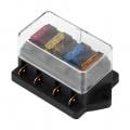 12-24V Auto 4-Wege-Schaltkreis Standard-Sicherungsbox-Block Halter mit 5A 10A 15A 20A Sicherung von AMONIDA
