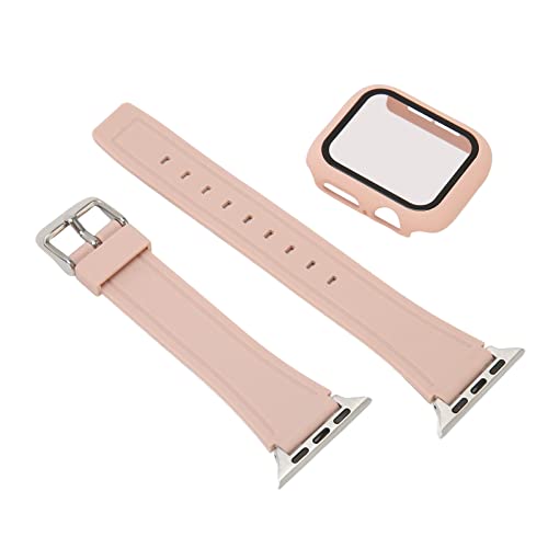 AMONIDA Ersatz-Uhrenarmband, Verstellbare Größe, 40 Mm Uhrenarmband mit Schutzhülle für Perfekte Passform (Rosa) von AMONIDA