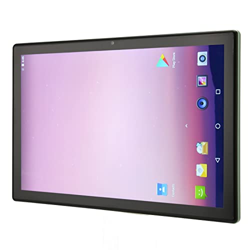 AMONIDA HD-Tablet, 10,1-Zoll-Tablet, Grün, 100 Bis 240 V, 8 GB RAM, 256 GB ROM, 1960 X 1080 für Office (EU-Stecker) von AMONIDA