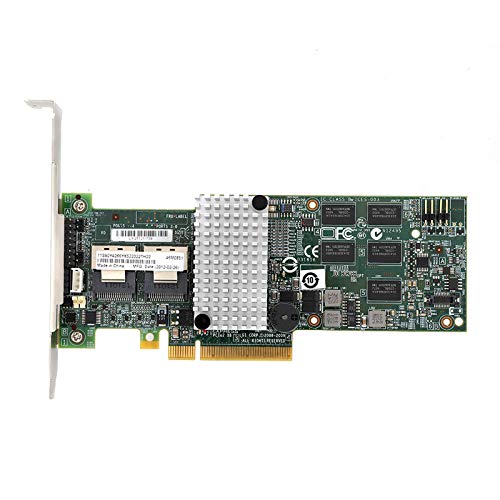 AMONIDA IBM M5015 Megaraid Smart Array, PCI-E 2.0 X8 MD2-Paket SATA- und SAS-Festplattenserver-Array für LSI 46M08516G PCIe X8 Array für Array-Karte für Server-Array von AMONIDA