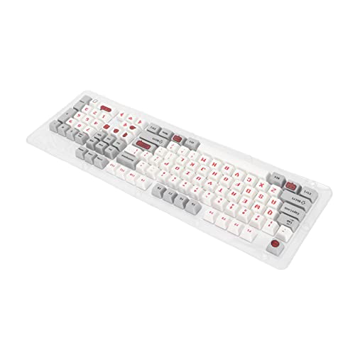 AMONIDA PBT Tastatur-Tastenkappen, Tastatur-Tastenkappen Ergonomisches Design Ausgezeichnetes Tippgefühl OEM-Höhe für die meisten mechanischen Tastaturen von AMONIDA