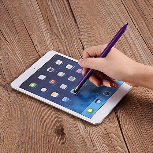 AMONIDA Stylus Pen, Stylus Exquisites Design Double Click Robuster und Langlebiger Hochempfindlicher Kapazitiver Ersatz für die Meisten Smartphone-Tablets mit Kapazitivem Bildschirm (Lila) von AMONIDA