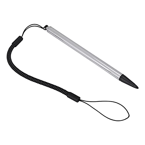 AMONIDA Stylus-Stift, Displayschutzfolie, Widerstandsfähiger, Langlebiger Touch-Stift, 12,5 cm für POS PDA Navigator mit Spring Rope Smart Device Home (Silber) von AMONIDA
