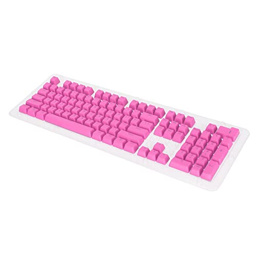 AMONIDA Tastatur-Set, ölabweisende Beschichtung, Ergonomisches Design, 106 Tasten, OEM-Höhe, Tastenkappen für Mechanische Tastatur (Rosa) von AMONIDA