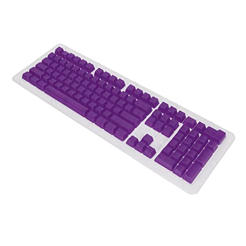 AMONIDA Tastatur-Tastenkappen OEM-Höhe Pastell-Tastenkappen 108 Tasten DIY Hohe Soliditäts-Verschleißfestigkeit für Mechanische Tastatur (Lila) von AMONIDA