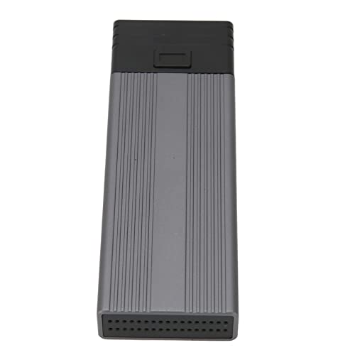 AMONIDA Typ C SSD-Gehäuse, Aluminiumkühlkörper Einfach zu Bedienendes USB C SSD-Gehäuse für PS5 für Computer für Tablets (Silber) von AMONIDA