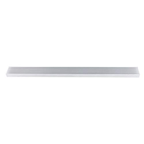 Aluminiumkühlkörper, silberner Kühlkörper, starker Wärmeleitfähigkeitsstabil für Lüfter LED-Emitter 300 mm * 25 mm * 10 mm Kühlkörperkühlung von AMONIDA