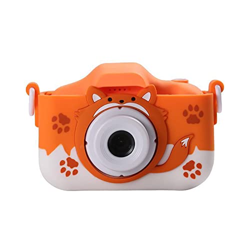 Kinderkamera, Niedliche Hülle, Tragbare -Digitalkamera für Selfie (Orange) von AMONIDA