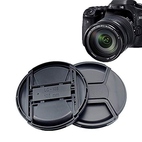 105mm Kamera Objektivdeckel,Objektivdeckel oder Zentrum Pinch Objektivdeckel für Nikon, Canon, Sony und andere DSLR-Kameras (105mm Kamera Objektivdeckel) von AMOPOFO