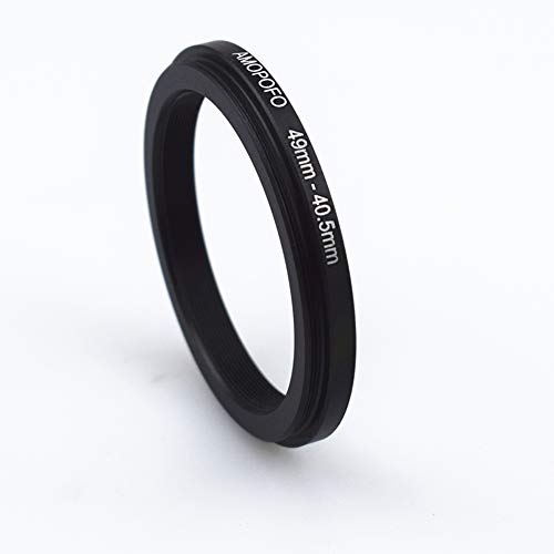 49mm-40.5mm Step up Filteradapter Ring.49mm to 40.5mm Kamera Filter-Ring (Metall).Kompatibel mit 49mm Objektiven Aller Hersteller bis 40.5mm Filter-Ring(49-40.5mm) von AMOPOFO