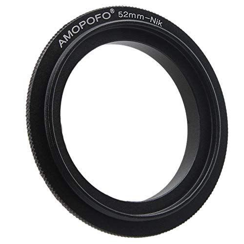 52mm to Niko Retroadapter Makro Umkehrring Ring,Kompatibilität Für Nik-F DSLR Kamera D3400 D500 D5 D7200 D810A D5500 D750 D810 D4S D3300 Df D5300 D610 D7100 D5200 D600 D3200 von AMOPOFO