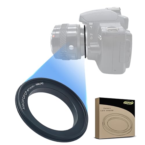 67 mm Filtergewinde Makro Reverse Mount Adapterring für Nikon D7500 D7100 D7000 D5600 D5200 D500 D90 D810A, D7200, D5500, D750, D810, D5300, D3300, Df D610 DSLR-Kameras 67 mm Filtergewinde Makro Reverse Mount Adapterring für Nikon D7500 D7100 D7000 D5600 D5200 D500 D90 D810A, D7200, D5500, D750, D810, D5300, D3300, Df D610 DSLR-Kameras von AMOPOFO