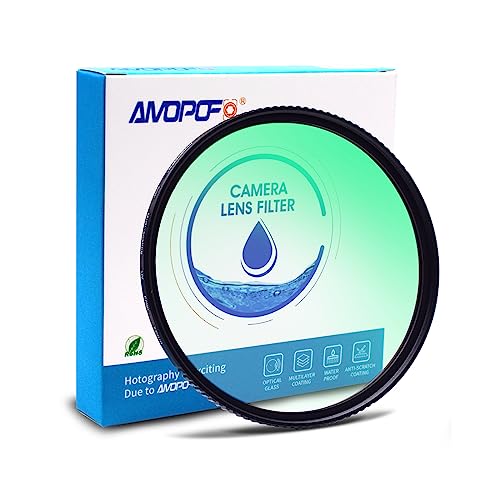 82mm Slim UV-Filter,3mm Ultra Slim 16 Schichten Multi-Beschichtung Objektiv UV Filter Ultraviolett Schutzfilter für Canon &fürNikon und für Sony DSLR Kamera Filter. von AMOPOFO