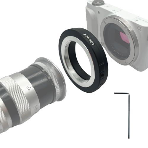 L39-NEX Objektivadapter Adapterring,für Leica 39/L39/M39 Objektiv Kompatibel für Sony E-Mount Kamera,NEX-3,NEX-C3,NEX-F3,NEX-3N,NEX-5,NEX-5N,a3000,a3500,a5000,a6500,a7,a7R;L39-NEX Lens Adapter von AMOPOFO