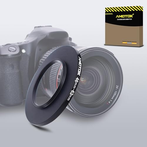 46mm Objektiv auf 62mm Kameraobjektiv-Adapter,46mm to 62mm Filter-Step-Up-Adapterring,kompatibel mit Allen 62mm Filter-Zubehörteilen.Hergestellt aus CNC-gefrästem(46-62mm) von AMOTOK