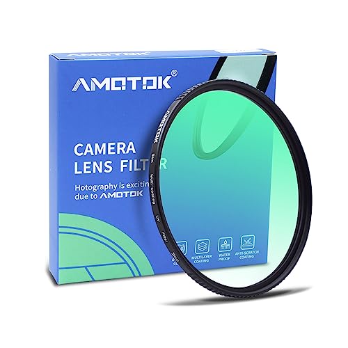 AMOTOK 39mm Ultradünner UV-Kamerafilter,16 mehrschichtige beschichtete HD/wasserdicht/kratzfeste UV-Filter mit optischem Glas und Rahmen aus Aluminiumlegierung für jedes 39mm-Kameraobjektiv von AMOTOK
