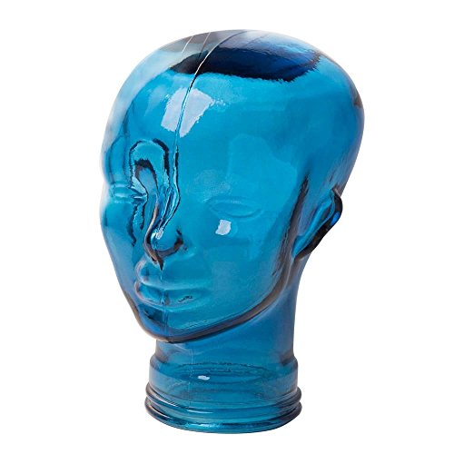 AMP3 Luxury Glass Head Headphones Stand Colour BLUE von AMP3